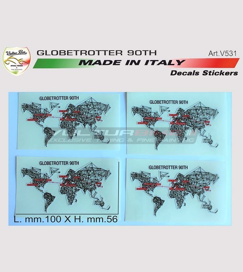 Globetrotter 90 TH Sticker-Kit - Ducati Multistrada 1200/1260