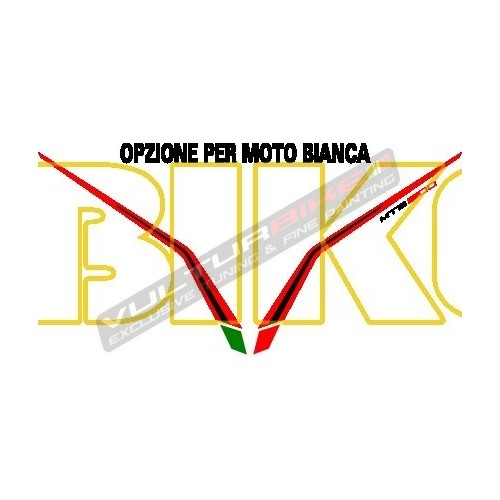 Sticker for front fairing redblack - Ducati Multistrada 1200 2010/2014 