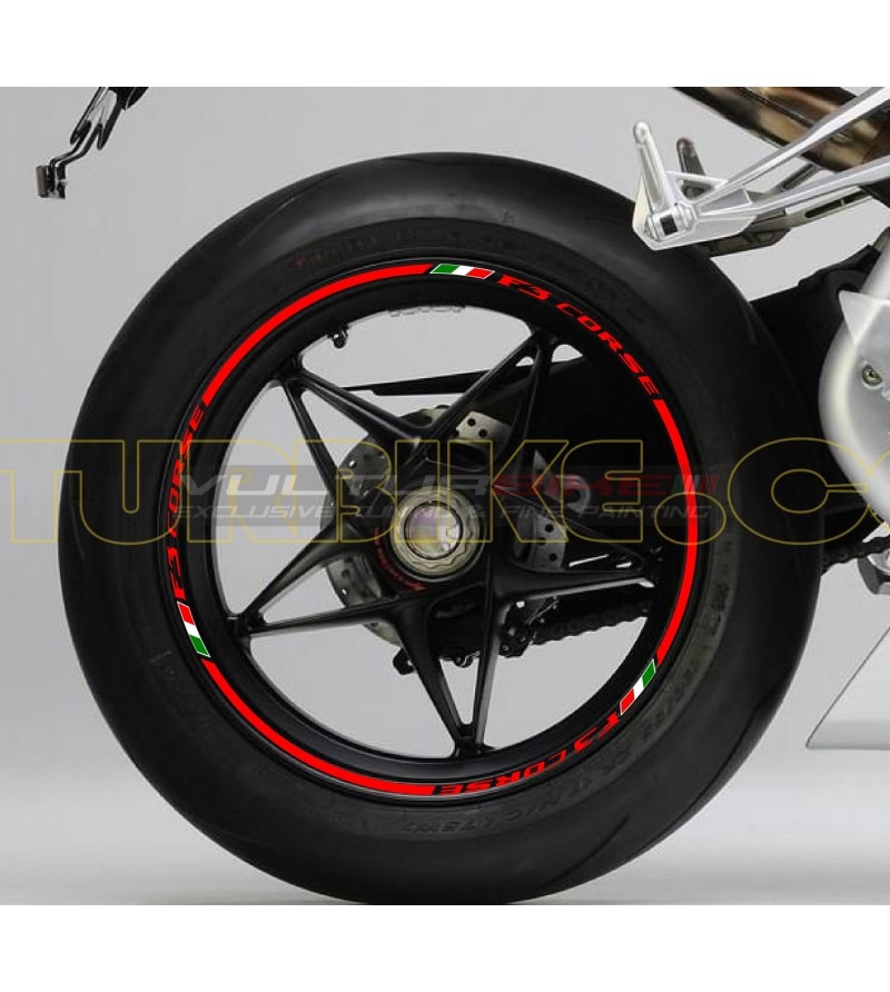 Wheels Sticker - MV Agusta Corse F3
