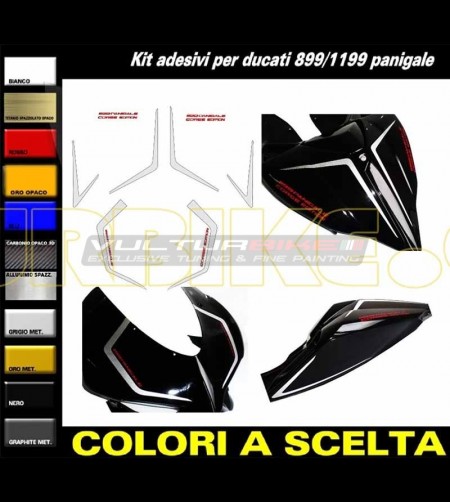 Front fairing and tail's stickers Corse Edition - Ducati Panigale 899 / 1199 / 959 / 1299
