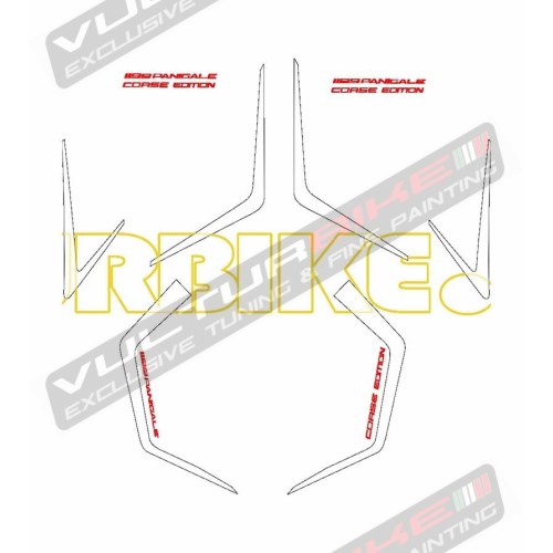 Front fairing and tail's stickers Corse Edition - Ducati Panigale 899 / 1199 / 959 / 1299