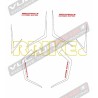 Front fairing and tail's stickers Corse Edition - Ducati Panigale 899 / 1199 / 959 / 1299