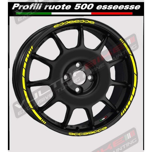 Perfiles adhesivos para ruedas de coche Fiat 500 esseesse 
