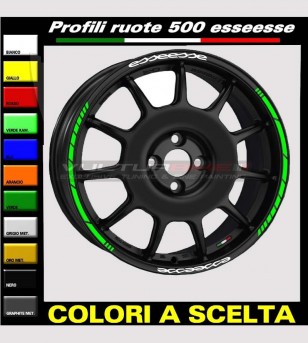 Perfiles adhesivos para ruedas de coche Fiat 500 esseesse