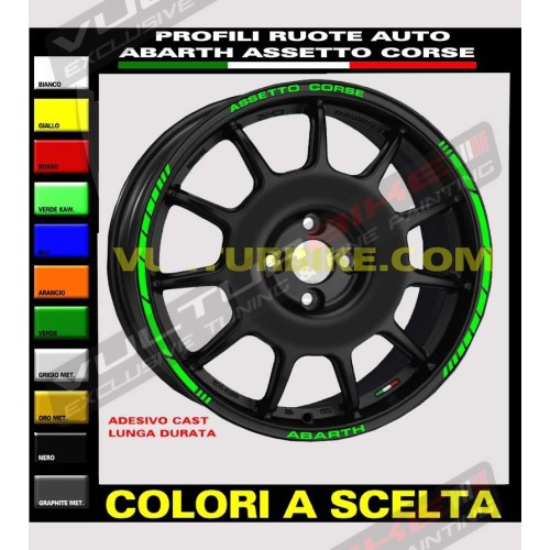Klebeprofile für Fiat abarth Autoräder 