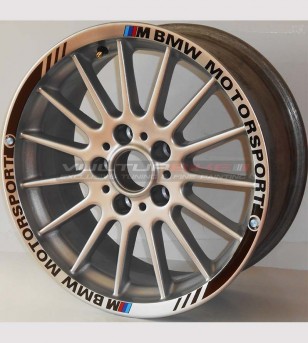 Sticker Strips Motorsport- BMW Car wheels