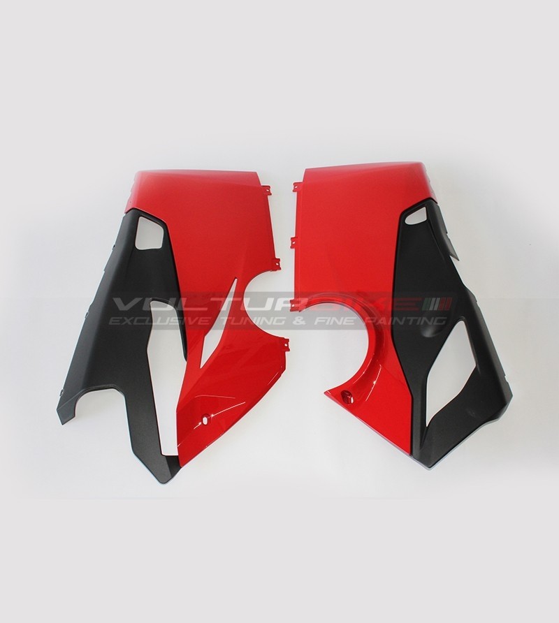 Demi-boîtes inférieures rouges - Ducati Panigale V4 / V4S / V4R