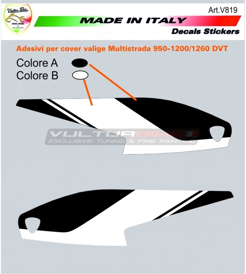 Pegatinas personalizables para maletas - Ducati Multistrada 2015/19