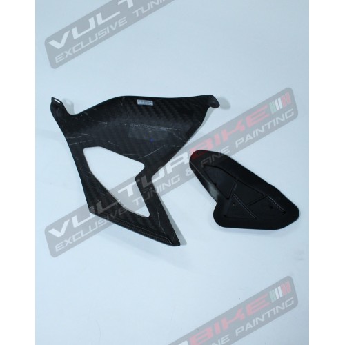 Carbon and titanium swingarm cover - Ducati Panigale V4 