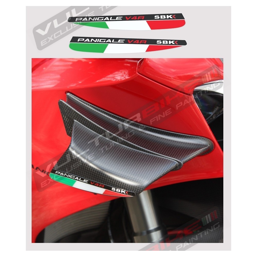 Italienische Flaggen für Flossen - Ducati Panigale V4 / V4S / V4R 