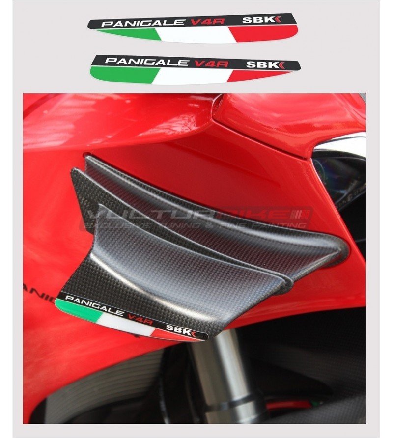 Italian flags for fins - Ducati Panigale V4 / V4S / V4R
