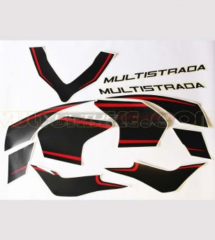 Neues Design Aufkleber Kit r/n - Ducati Multistrada 1200 2015/17