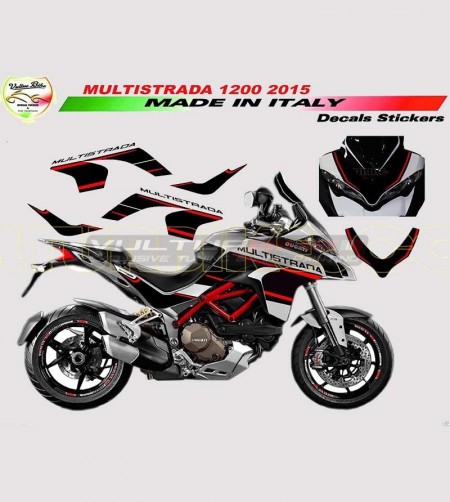 Kit adesivi design inedito r/n - Ducati Multistrada 1200 2015/17