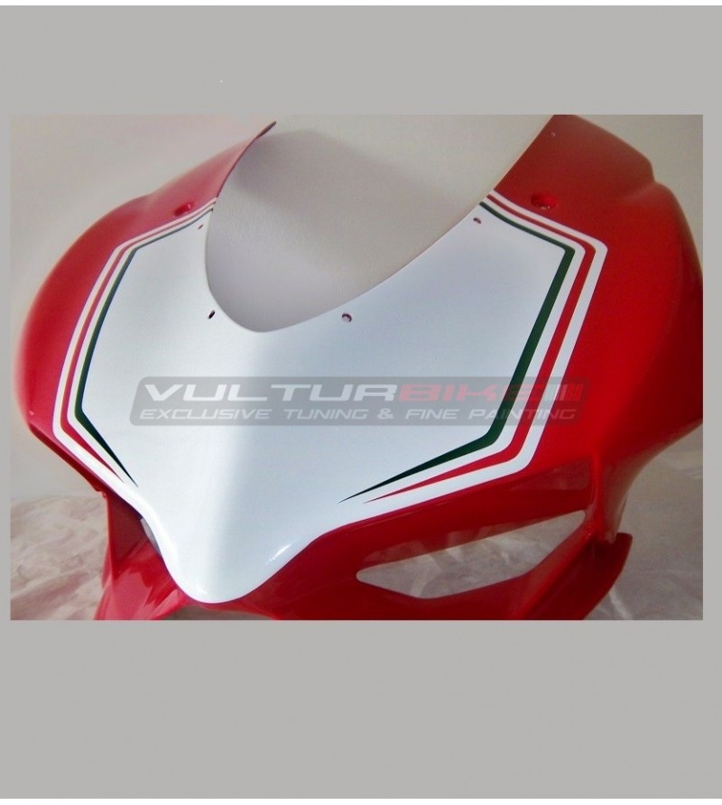 Fit For Ducati 1199 PANIGALE Tricolore Side & Nose Fairing Sticker Version 2