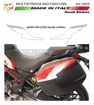 Aufkleber für Seitenkofferabdeckungen - Ducati Multistrada 950 / 1200 / 1260