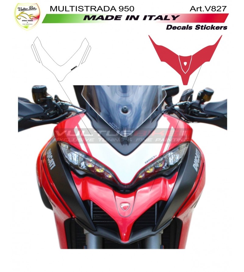 Aufkleber für Kuppel und Airbox Deckel - Ducati Multistrada 950