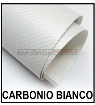 Film adhésif pour wrapping carbone blanc