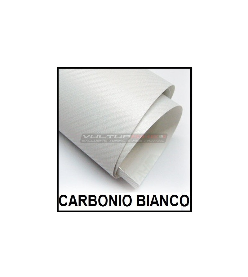 Film adhésif pour wrapping carbone blanc