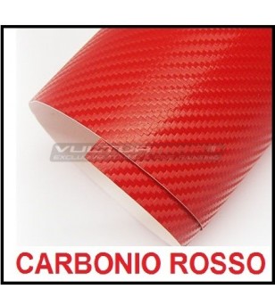 Película adhesiva para carbono wrapping rojo