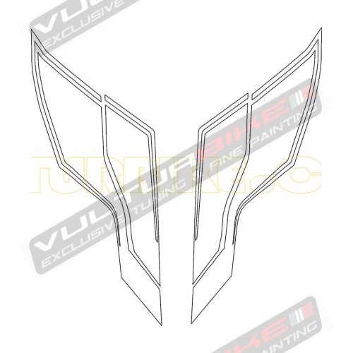 Colored tail's sticker - Ducati 848/1098/1198