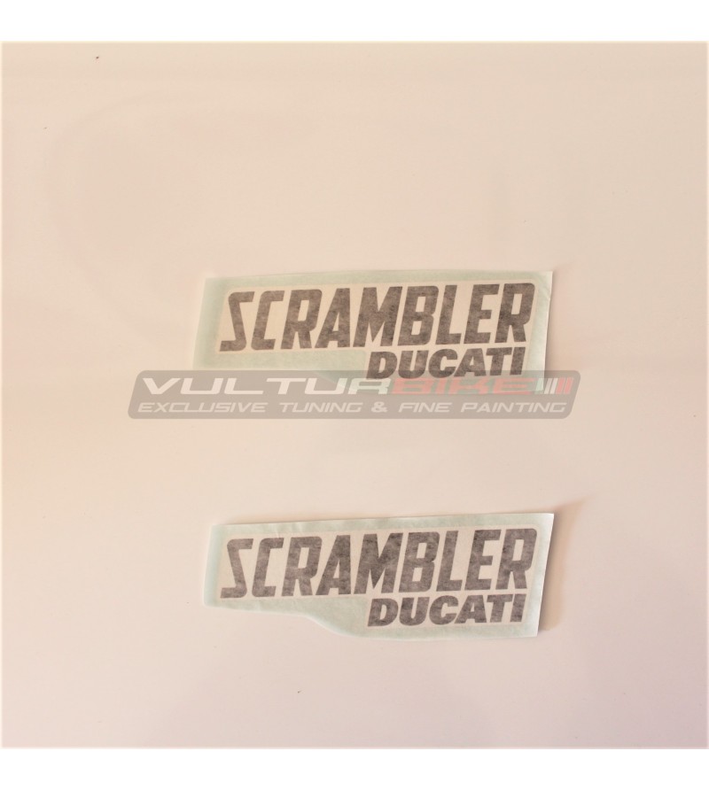 Autocollant logo Scrambler Ducati taille de votre choix