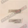 Adesivo logotipo Scrambler Ducati dimensioni a scelta 