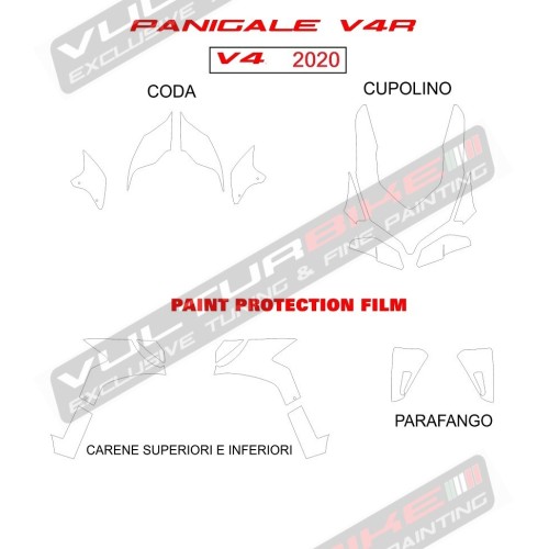 Selbstheilende PPF-Schutzfolie - Ducati Panigale V4 / V4S / V4R / V2