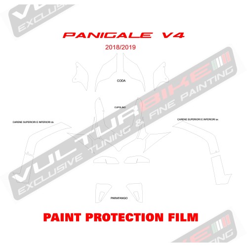 Película protectora PPF autorreparable - Ducati Panigale V4 / V4S / V4R / V2