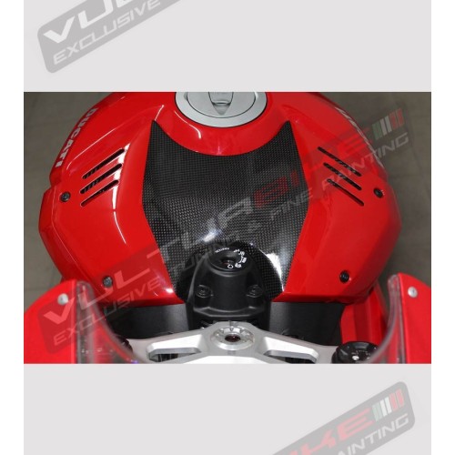 Cubierta de batería de carbono de diseño personalizado - Ducati Panigale V4 / V4S / V4R 