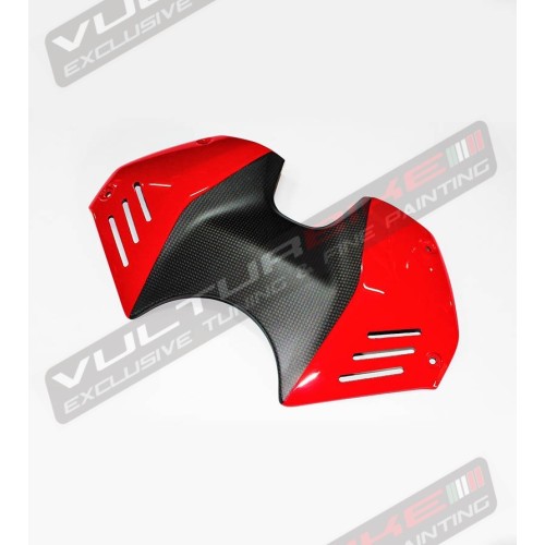 Cover batteria in carbonio design personalizzato - Ducati Panigale V4 / V4S / V4R 