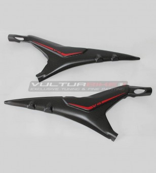 Custom carbon saddle frame protectors - Ducati Panigale V4 / V4S / V4R