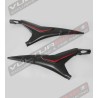 Carbon under-seat frame protections custom design - Ducati Panigale V4 / V4S / V4R