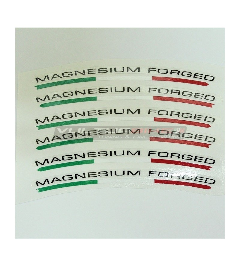 Universal stickers for magnesium forged flags wheels