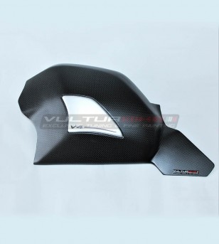 Copri forcellone personalizzato in carbonio con slider - Ducati Panigale V4 / V4S / V4R