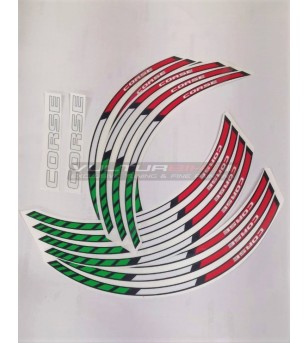 Wheel Sticker Tricolore Corse - Universal