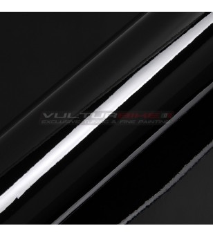 Glossy black wrapping adhesive film