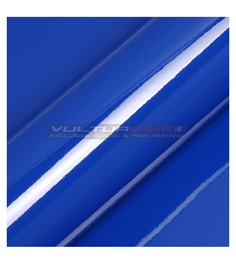 Adhesive wrapping film blue