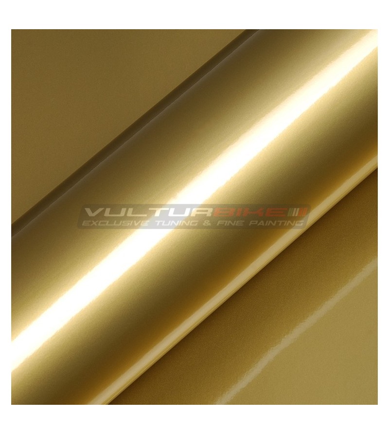 Adhesive wrapping film metal gold