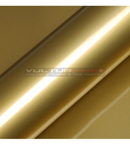 Adhesive wrapping film metal gold