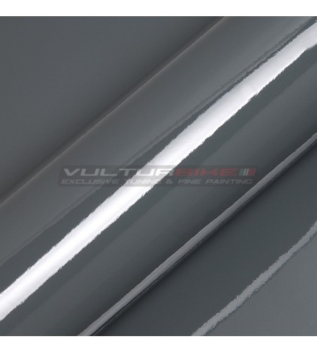 Adhesive wrapping film metal glossy graphite