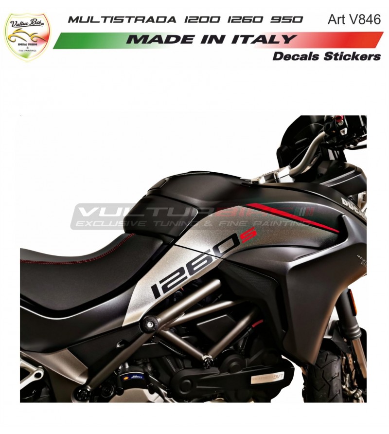 Adesivi per fiancate laterali - Ducati Multistrada 950 / 950 S / 1200 / 1200 S / 1260 / 1260 S