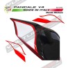 Autocollants blancs rouges pour queue - Ducati Panigale et Streetfighter V2 V4