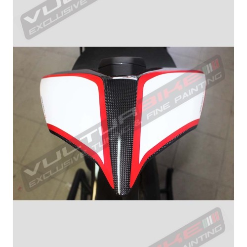 Adesivi Bianco Rosso per Codino - Ducati Panigale e streetfighter V2 V4