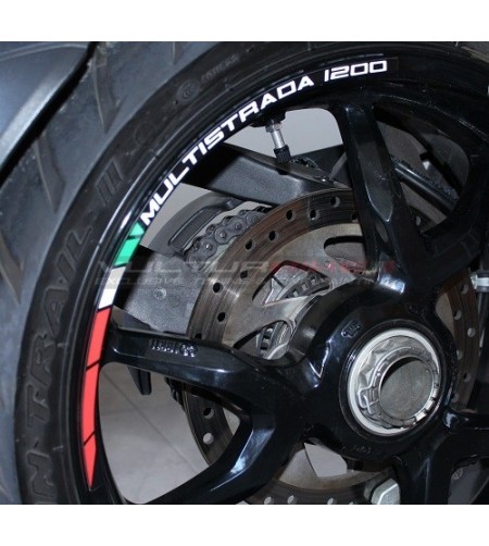 Kit Profili Adesivi Per Ruote - Ducati Multistrada 1200 / 1200 S / 1260 / 1260 S 