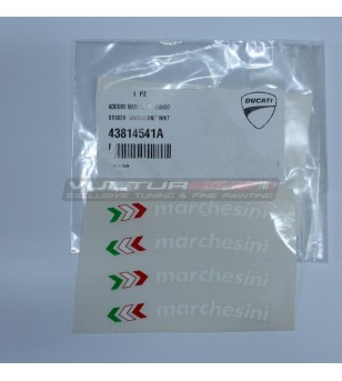 ORIGINAL stickers Ducati MARCHESINI white color