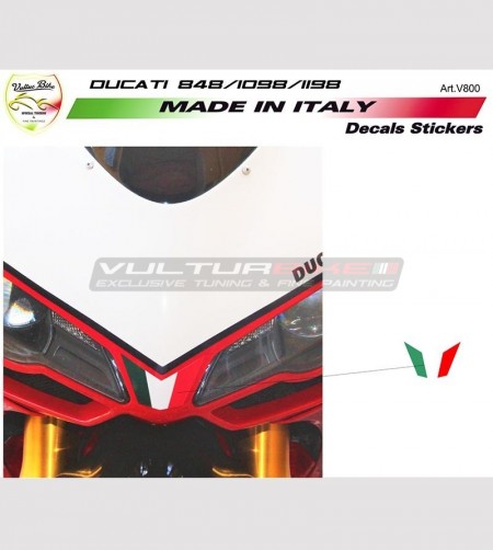 Flag Sticker for Windscreen - Ducati 848 1098 1198