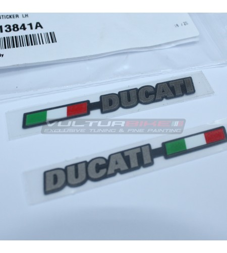 Coppia di adesivi originali bandiera italiana destra e sinistra - Ducati Multistrada 1200/1260