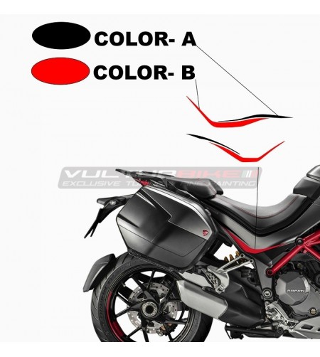 Stickers for saddle side panels Grand Tour Design - Ducati Multistrada 1260 / 1200 since 2015