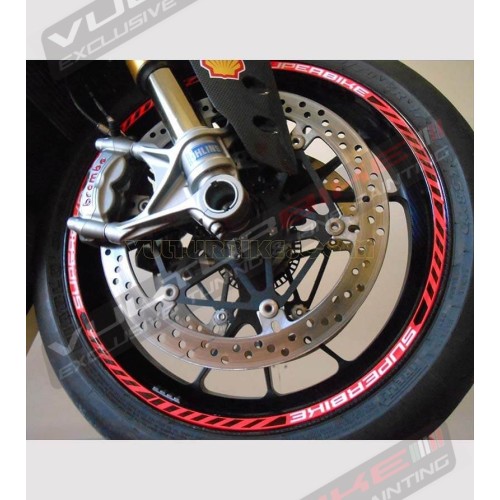 Kit custom adhesive profiles Superbike universal wheels