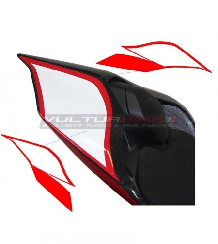 Adesivi bianco-rossi per codone - Ducati Panigale V2 2020 / Streetfighter V4